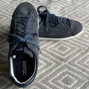 Men's 10.5 WESC Blue Suede sneakers